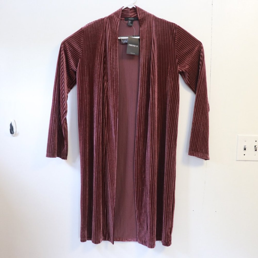 Casual Ribbed Jacket/Cardigan Forever 21